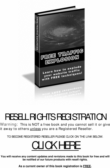 Product picture Free Traffic Explosion