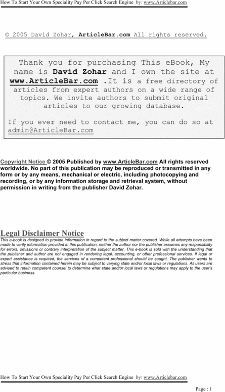 Product picture Pay Per Click Guide